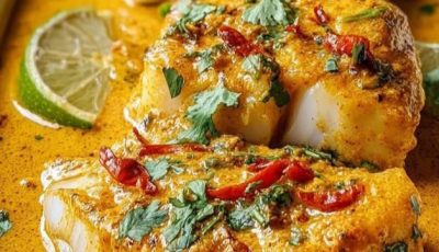 Coconut Curry Baked Cod