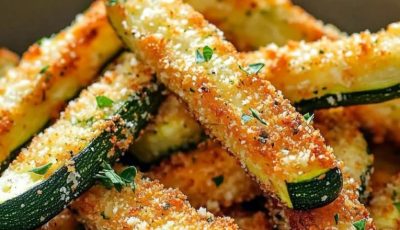 Recipe for Crispy Baked Zucchini Fries